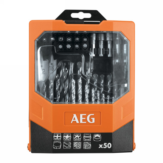 AEG Fúrószár és bit készlet 50 részes AAKDD50