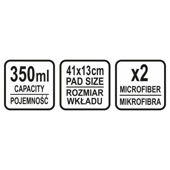 LUND Mikroszálas szórófejes felmosó 410 x 130 mm