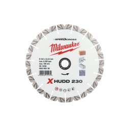 MILWAUKEE Gyémánt vágókorong 230 x 2,6 x 13 x 22,2 mm szegmentált XHUDD