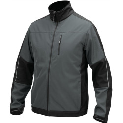 YATO Munkavédelmi softshell kabát szürke-fekete XL-es méret 3 zsebes